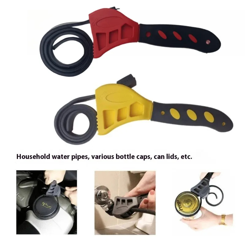 Pipe Wrench Adjustable - 6인치 조절식 고무 스트랩 렌치 다기능