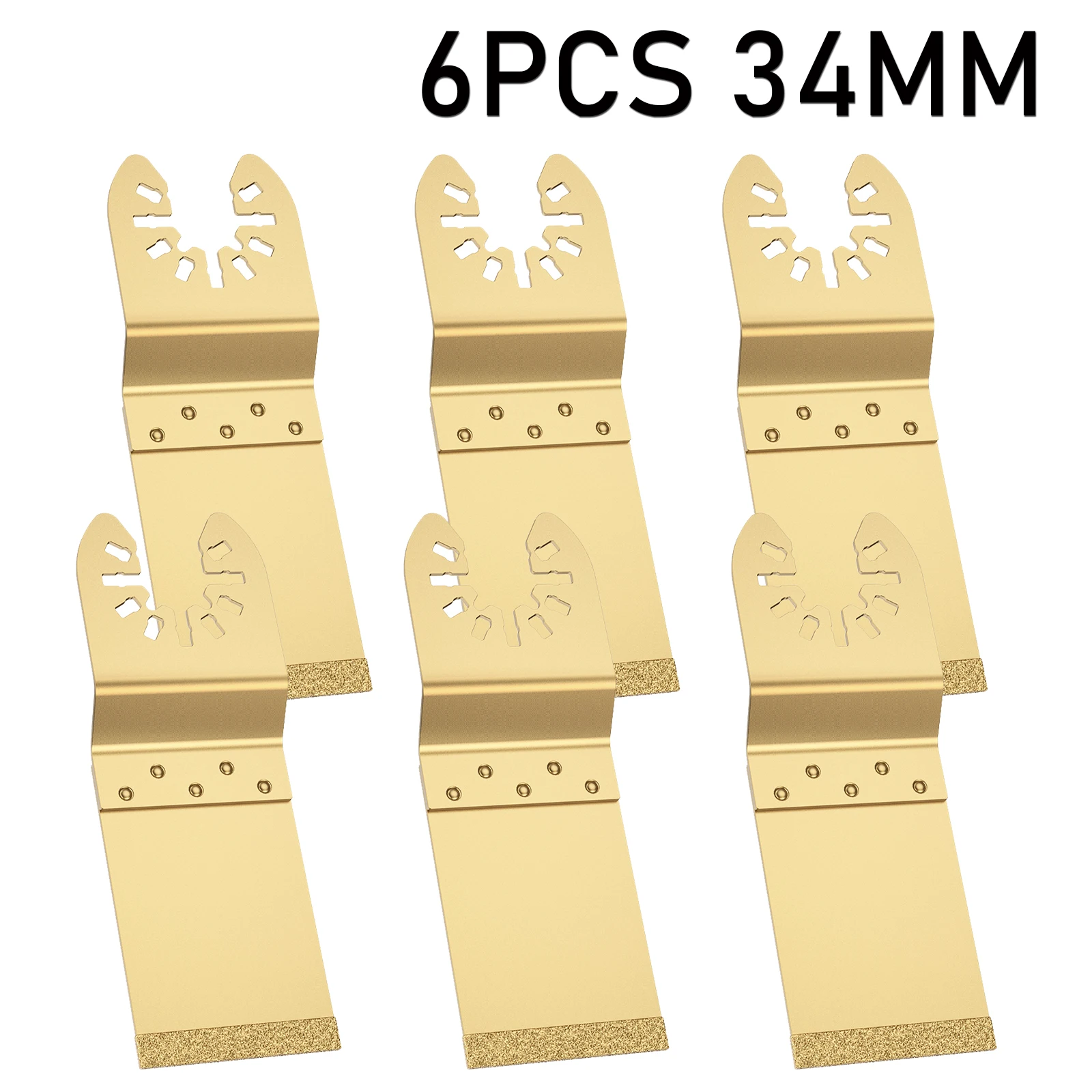 Grout Saw Removal - 6개입 진동 톱날 1-3/8인치 카바이드 멀티툴