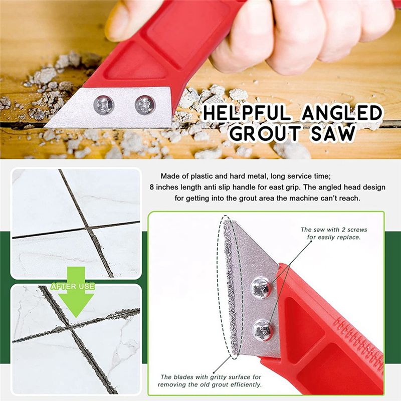 A74E-23피스 톱날 그라우팅 핸드쏘 타일 조인트 그 - Grout Saw Removal 리뷰 및 가격