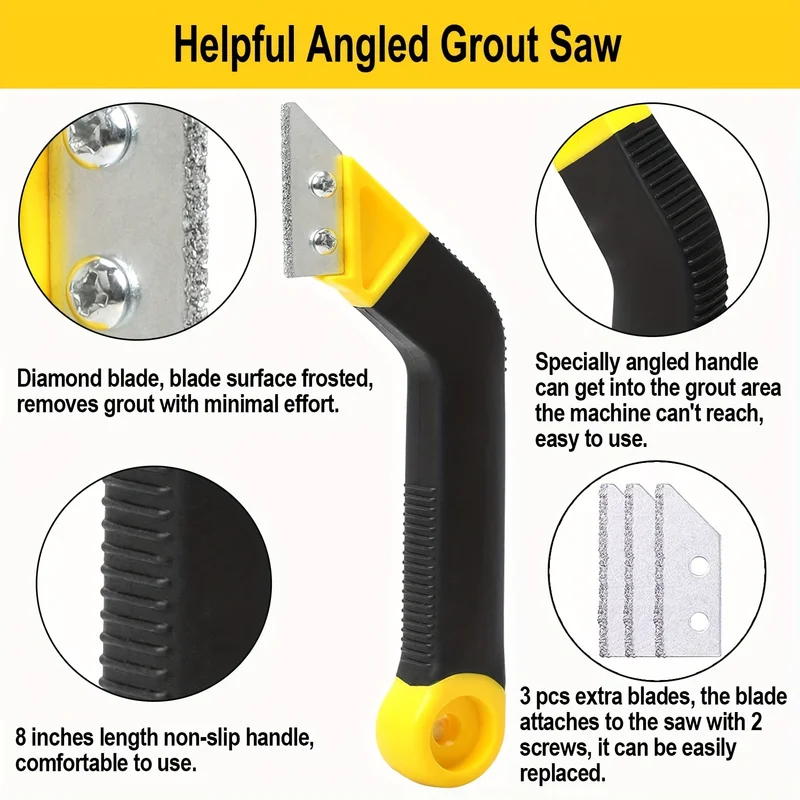 타일 그라우트 제거용 톱, 10개의 다이아몬드 표면 날 - Grout Saw Removal 리뷰 및 가격
