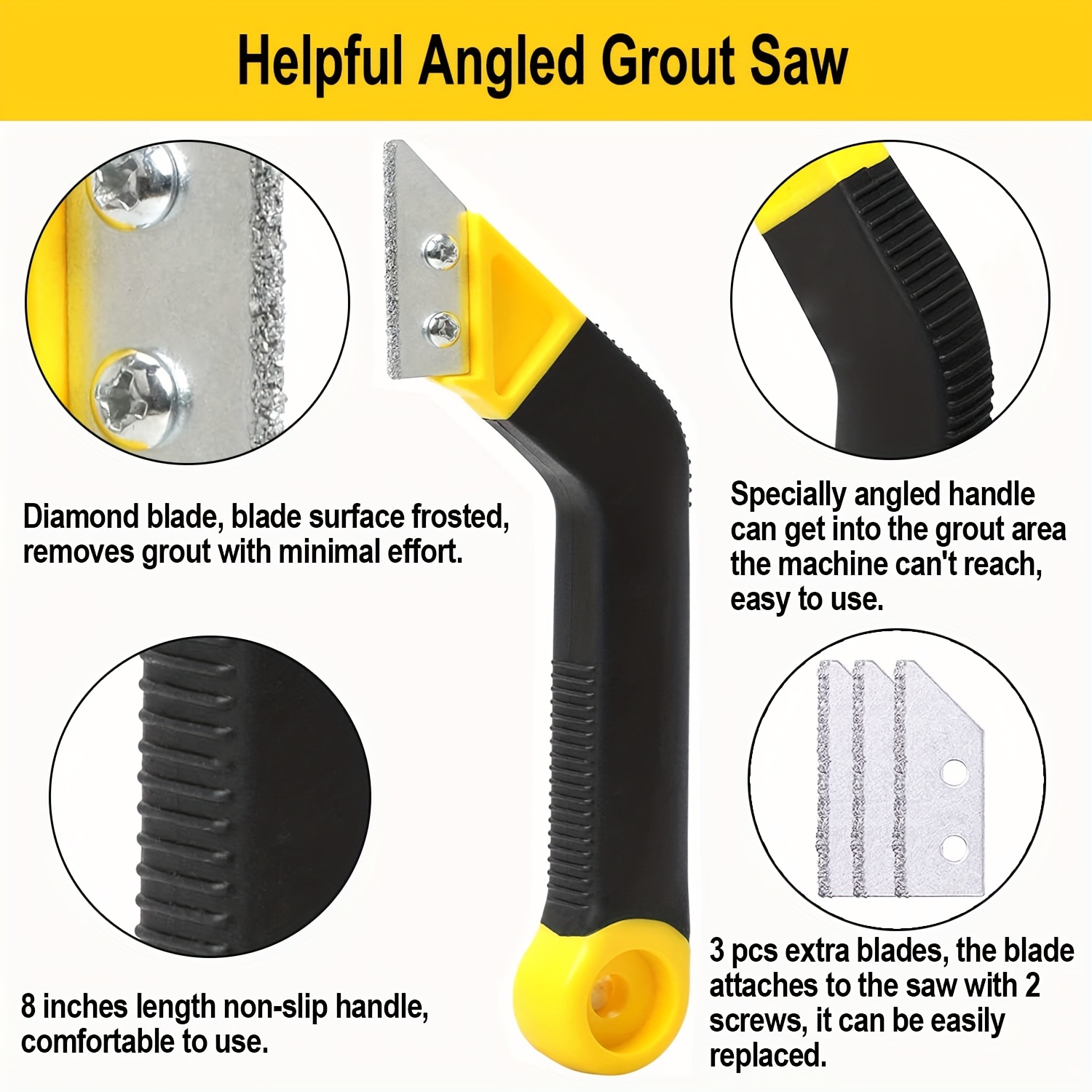 타일 그라우트 제거용 톱, 10개의 다이아몬드 표면 날 - Grout Saw Removal 리뷰 및 가격