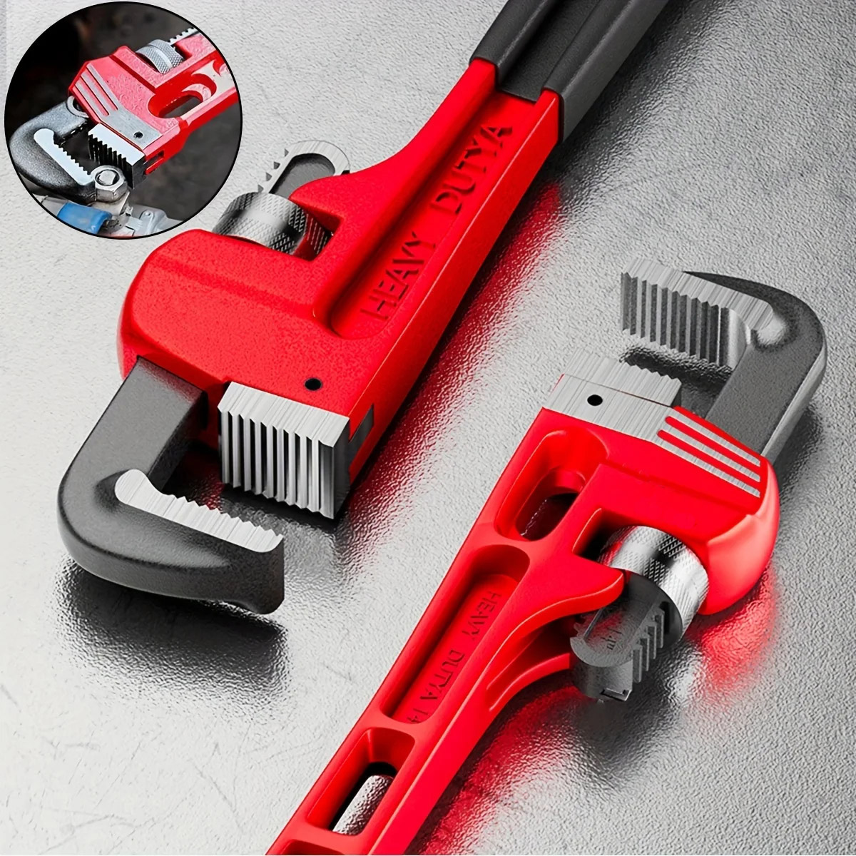 12인치/8인치 헤비듀티 직선 파이프 렌치, 플로팅 훅 - Pipe Wrench Adjustable 리뷰 및 가격