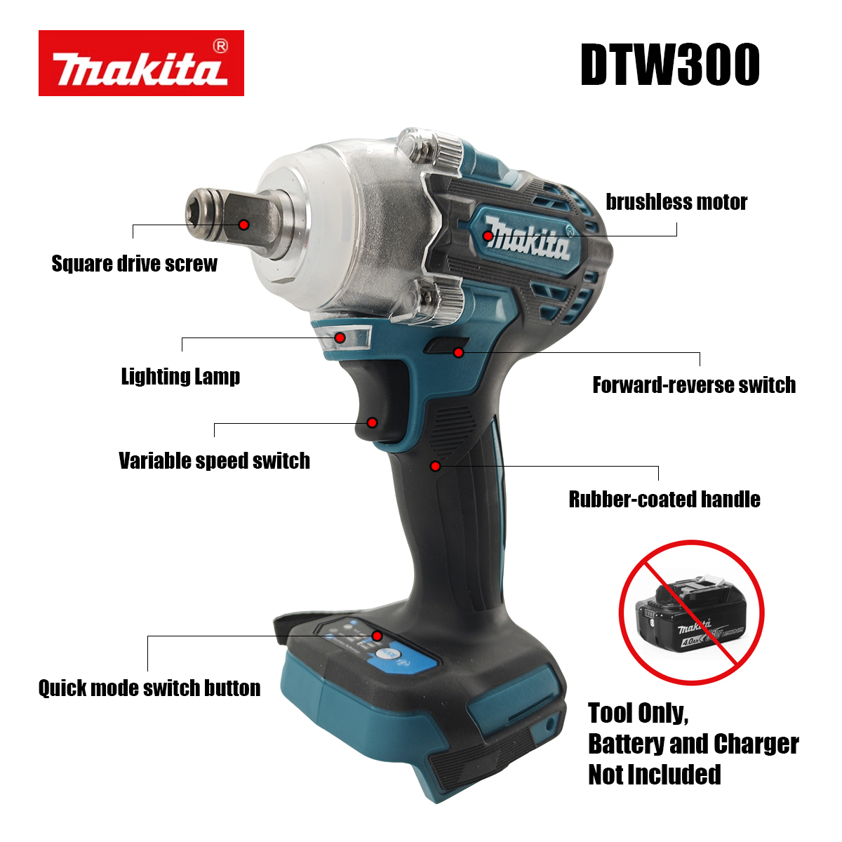 마키타 DTW300 브러시리스 무선 렌치 고토크 자동차 - Makita Drill Dtw300 리뷰 및 가격